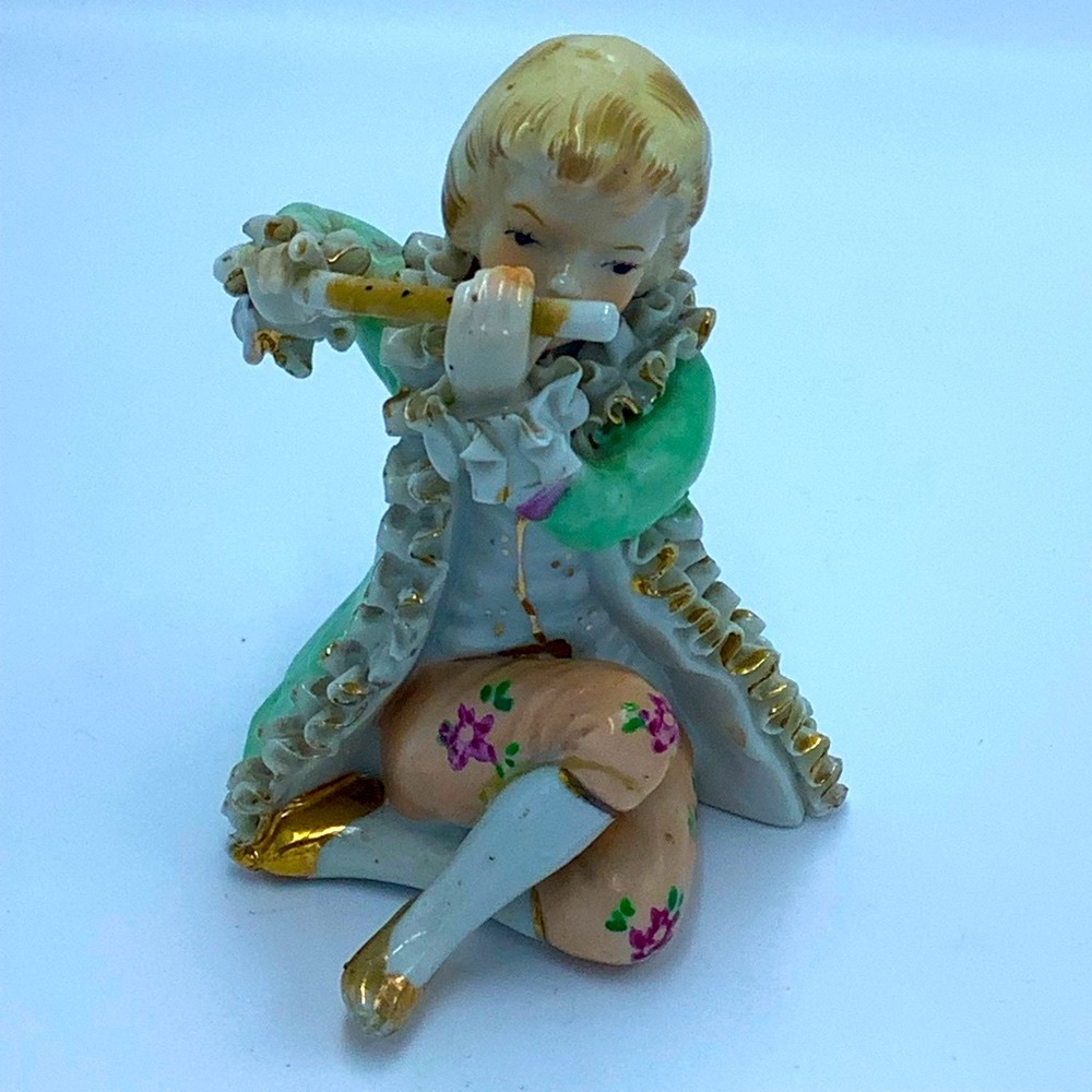 Dee Bee Company Boy with Flute Figurine
